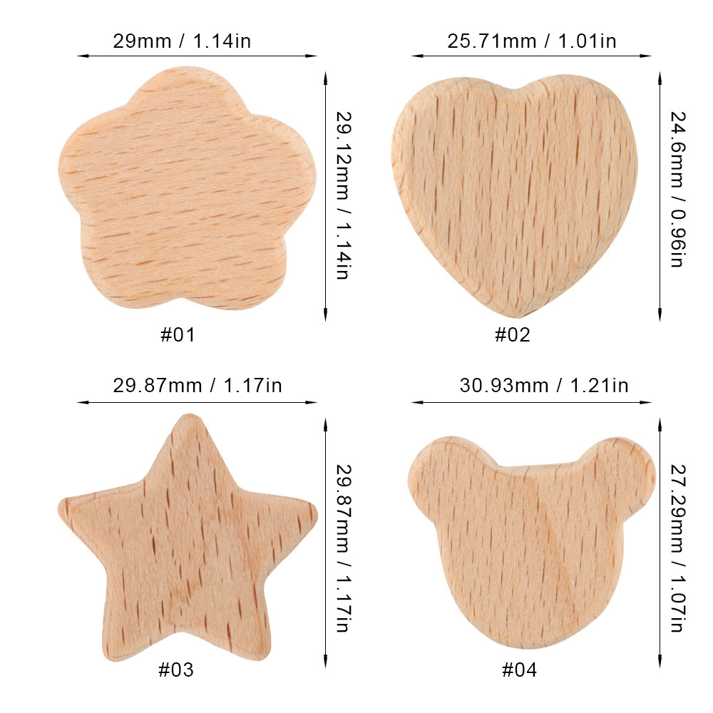 Soap Making Handmade - Kovict 15pcs Beech Wood Bear Flower