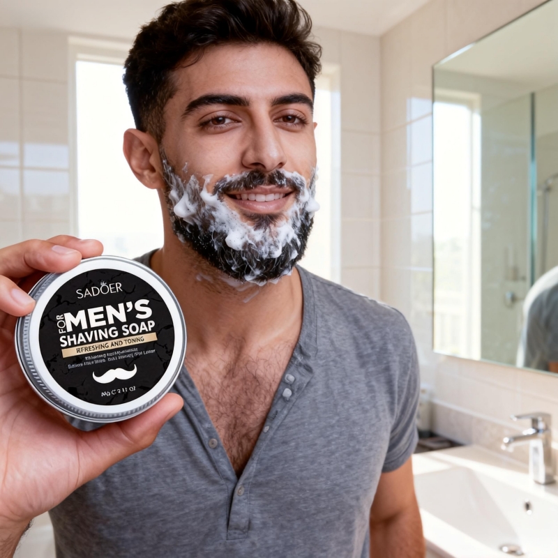 Soap Making Oils - 60g Men's Shaving Soap Contains Mint