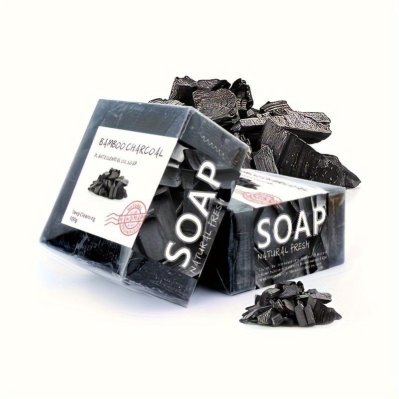 Soap Making Oils - 100g Moisturizing Handmade Bamboo Charcoal Soap