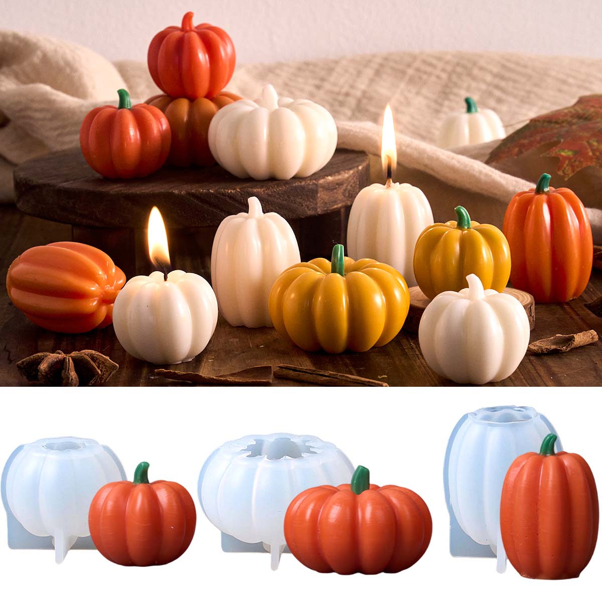 Halloween Pumpkin Silicone Mol - огляд і ціна Soap Making In Home
