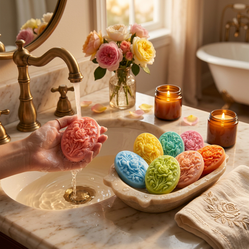 4 Silicone mold with flower sh - огляд і ціна Soap Making Handmade