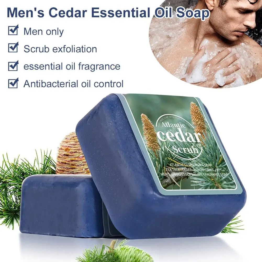 Men's Cedar Essential Oil Soap - огляд і ціна Soap Making Oils