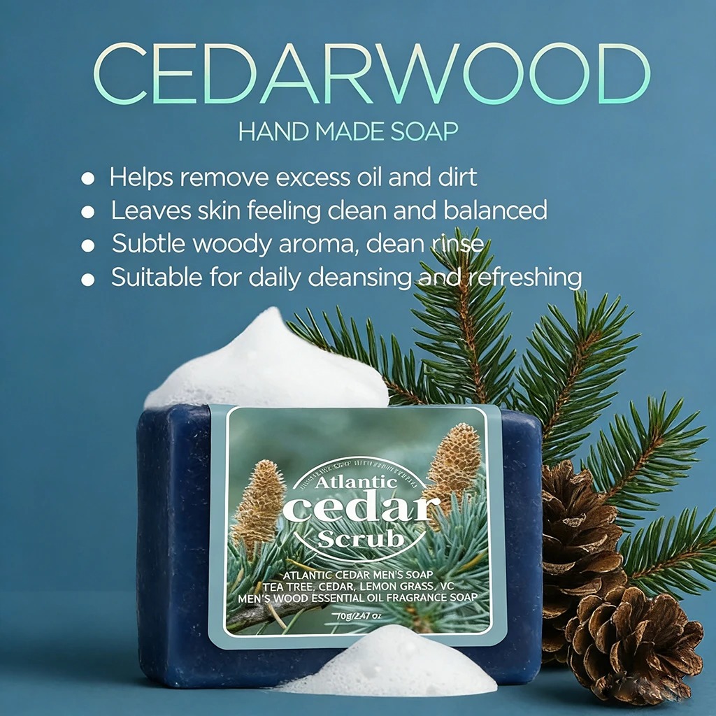 Men's Cedar Essential Oil Soap - огляд і ціна Soap Making Oils